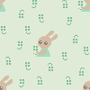 Clover Bunny Background Tile