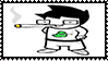 john egbert from homestuck smoking a blunt