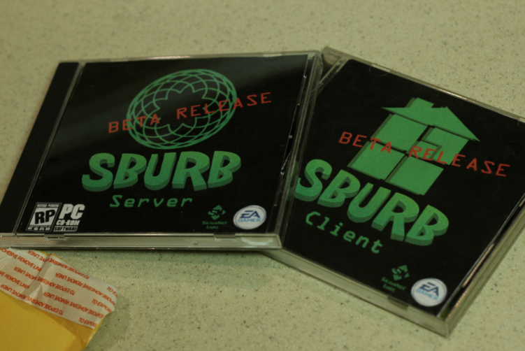 photo of computer discs containing SBURB's beta release